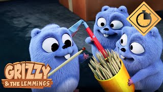 20 minutes de Grizzy & les Lemmings 🐻🐹 Cartoon compilation #54 / Episodes complets 230, 231, 232