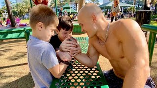 10-Year Old Kids VS Bodybuilder (Part 2)