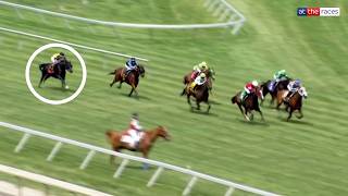 Horse wins a race from an IMPOSSIBLE position at Monmouth Park! 🤯