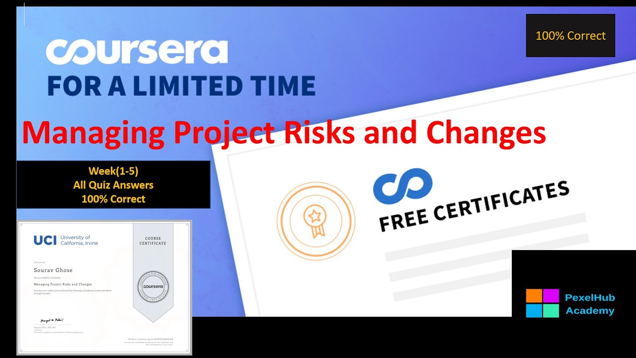 Managing Project Risks And Changes Coursera Quiz Answers Week 1 5 All