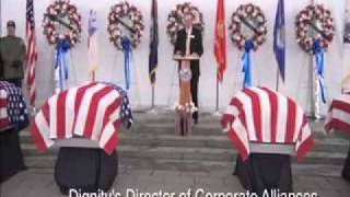 Dignity Memorial Homeless Veterans Burial Program Service at Calverton National Cemetery