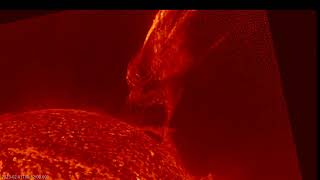 Large solar plasma eruption from GOES - 1.2.23