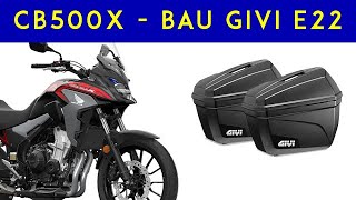 BAÚ GIVI E22 NA CB500X 2021 - REVIEW