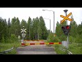 spoorwegovergang uimaharju fin railroad crossing tasoristeys