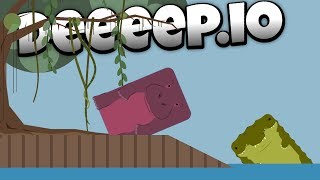 Deeeep.io - Destructive Hippo Dominates the Swamp! -  - Lets Play Deeeep.io Gameplay - Beta