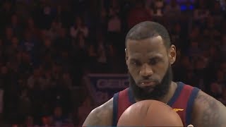 LeBron James Chokes Game Winning Free Throws Against 76ers | Cavaliers vs 76ers Highlights |