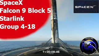 SpaceX Falcon 9 Block 5 | Starlink Group 4-18 Landing