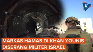 Tentara Israel Serang Markas Hamas di Khan Younis Gaza Selatan