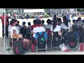 undokai children covered with tent sports festival school japan