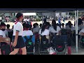 undokai children covered with tent sports festival school japan