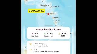 Le tremblement de terre d'aujourd'hui, un massif de 6,2 a secoué la Guadeloupe #shorts