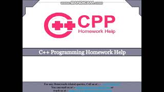 C++ Programming Homework Help