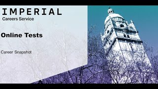 Career Snapshot - Online Tests