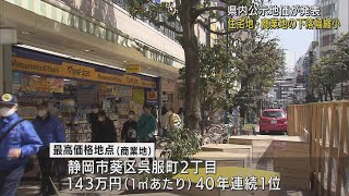 静岡県内で最も地価の高いのは…？　商業地トップの地点は40年連続で首位　国土交通省が公示地価発表