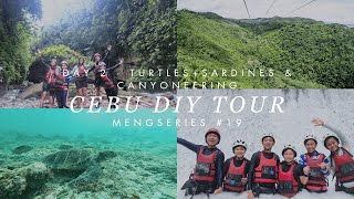 diy cebu vlog (day 2 of 5) 🍃 itinerary & budget: dive with turtles+sardines, canyoneering in badian