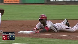 ARI@CIN: Gregorius races into third for a triple