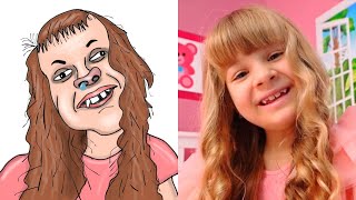 Diana and Roma Oliver at the Toy Festival Drawing Memes | Diana Show Crazy Funar