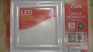 Feit FLAT PANEL LED Light Fixture DETAILED Install and Review COSTCO #944464