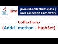 Collections (Addall method - HashSet) | Java Collection Framework
