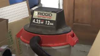 Vintage Ridgid Wet/Dry Vac Saving Carpet from the Flood