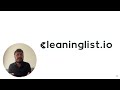 Get Listed on Cleaninglist.io