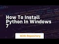 how to install python in windows 7