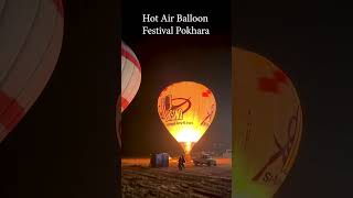 Hot air balloon festival Pokhara #shorts #hotairballoon #pokhara