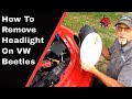 How to Remove Headlight and Bulb 98-11 VW Beetle