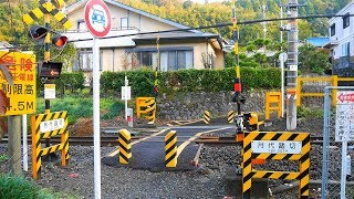 JR 身延線【№118】月代踏切・通過・走行映像（沼久保駅⇔芝川駅）静岡県富士宮羽鮒