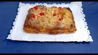 COCA DE SAN JUAN con crema y hojaldre