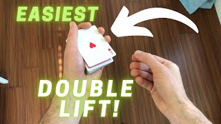 EASIEST Double Lift for Beginners TUTORIAL! (Card Magic - Sleight of Hand)