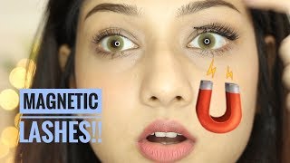 Trying Magnetic Lashes From Clubfactory (No Glue Needed!) | #FunkyFridays | Manasi Mau