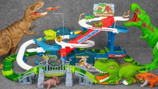 120 Minutes Of Satisfaction With Unboxing Dinosaur Race Track Through The Mountains ASMR |Review Toy