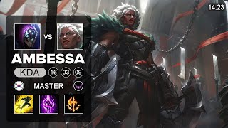 Ambesssa vs Jax Top - KR Master - Patch 14.23 Season 14