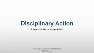 Disciplinary Action