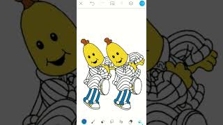 PINTANDO OS BANANAS DE PIJAMA #shorts #like #subscribe #color #viral #bananasdepijamas