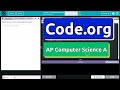 Code.org Lesson 8.1 Mutator Methods | Tutorial with Answers | Unit 2 Computer Science A (CSA)