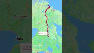 Distance of border between Russia and Finland #map #distancemeasurement #geography