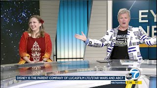 Star Wars Day ABC TV Segment w/ special guests Richard & Sarah Woloski-Skywalking Through Neverland!
