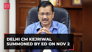 Delhi excise policy case: ED summons Arvind Kejriwal for questioning on Nov 2