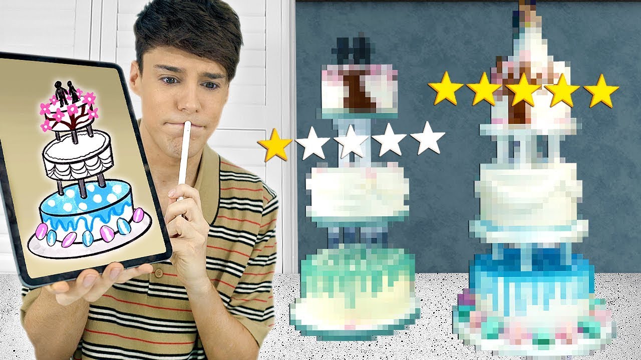 I Ordered A Custom Wedding Cake From 1 Vs 5 Star Bakery Youtube
