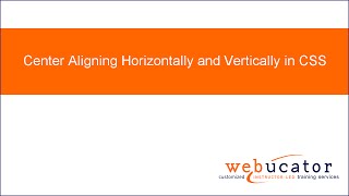 Center Aligning Horizontally and Vertically in CSS