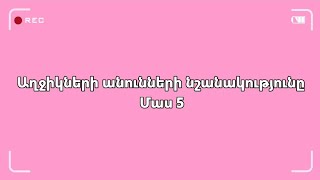 Աղջիկների անունների նշանակությունը//Մաս 5👩❤😍