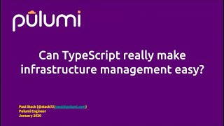 Can TypeScript really make infrastructure management easy? - Paul Stack