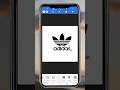 adidas logo design in PixelLab shorts tutorials #shorts #logo #tech #youtubeshorts