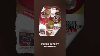 Paper Effect in After Effects Tutorial #aftereffects #paper #tutorial #motiongraphics