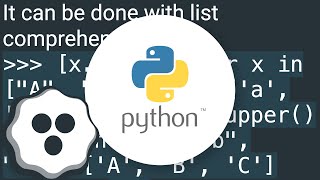 Convert a list with strings all to lowercase or uppercase