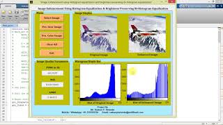 Matlab Code for Image Enhancement using Histogram Equalization