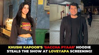 Junaid Khan, Khushi Kapoor, Kiku Sharma and others at the screening of Loveyapa!