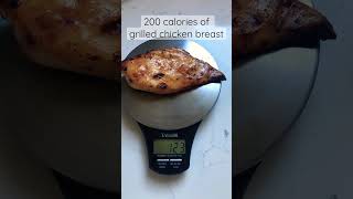 #200 calories of grilled chicken breast =123g. #shorts #short #viral #youtubeshorts #fyp #trending